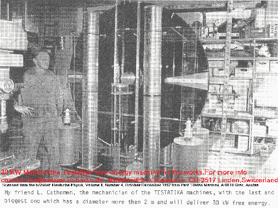 Luzi Cathomen & 30kW Testatik machine